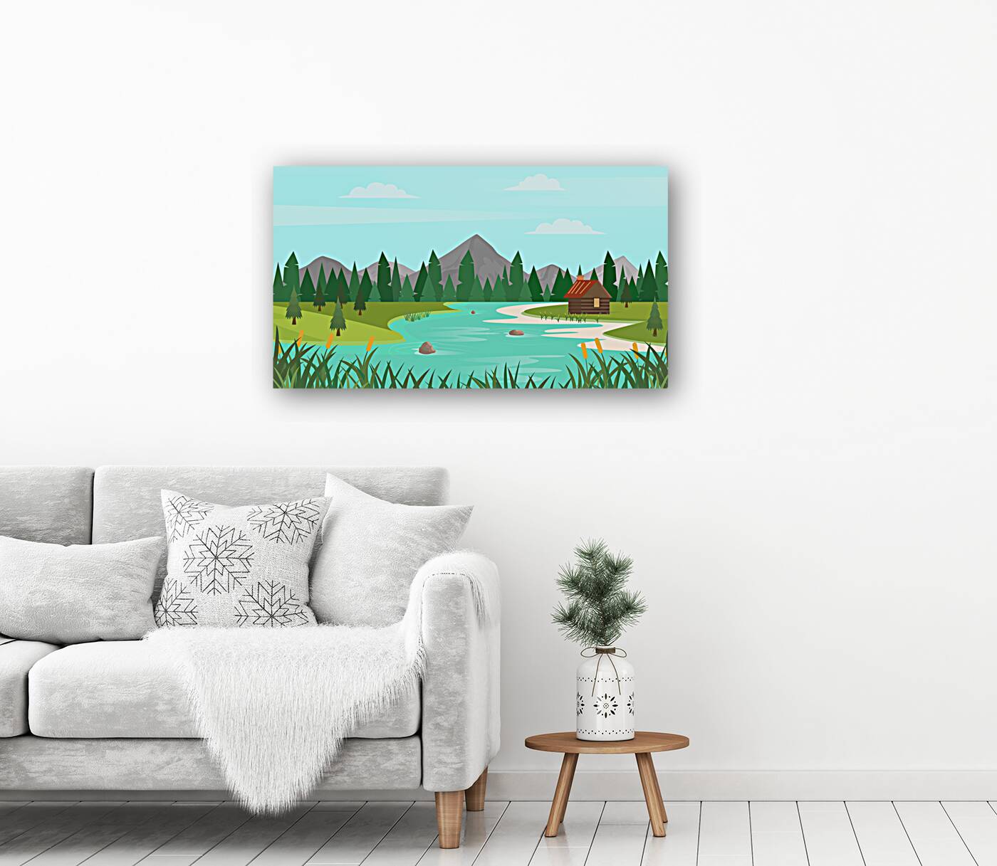 Cartoon forest Reproduction