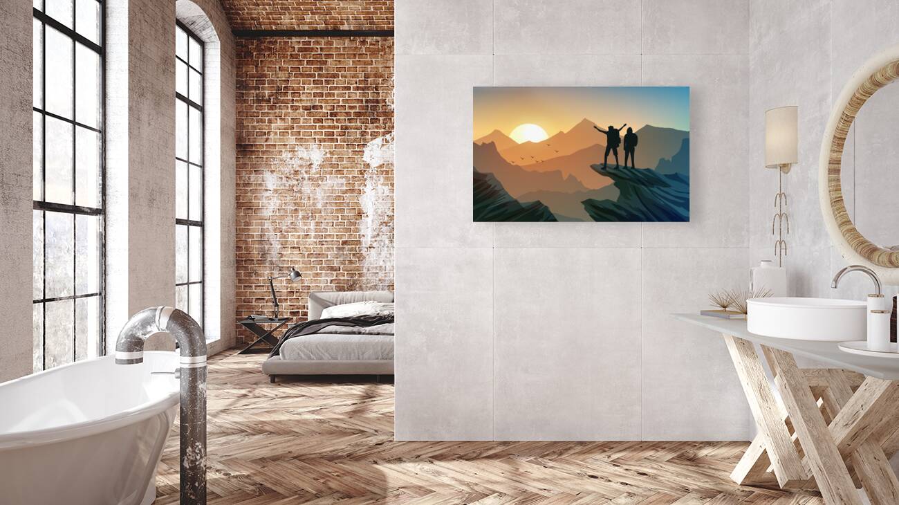 Mountain scenery Reproduction