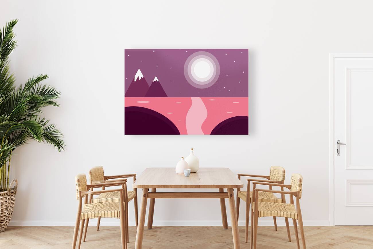 Beautiful landscape set. c Reproduction