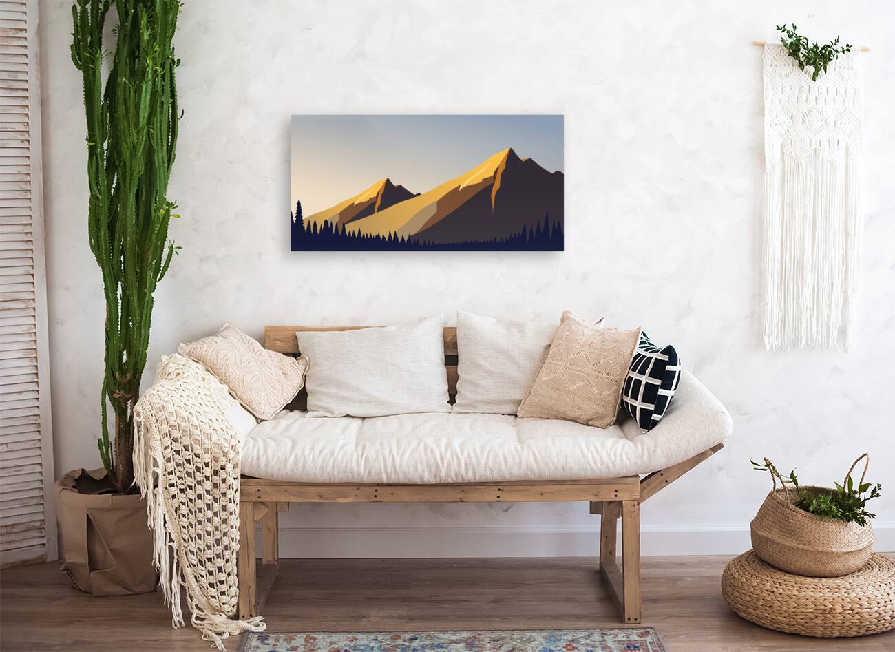 Sunny mountains  Reproduction
