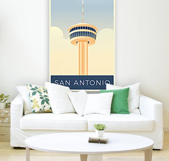 San Antonio Postcard Reproduction
