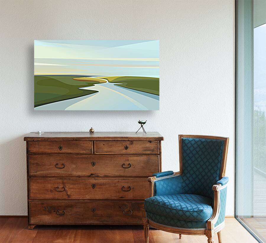 River landscapes. c Reproduction