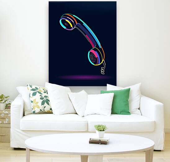Abstract telephone receiver Reproduction