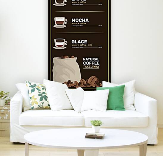 Coffee menu. b Reproduction