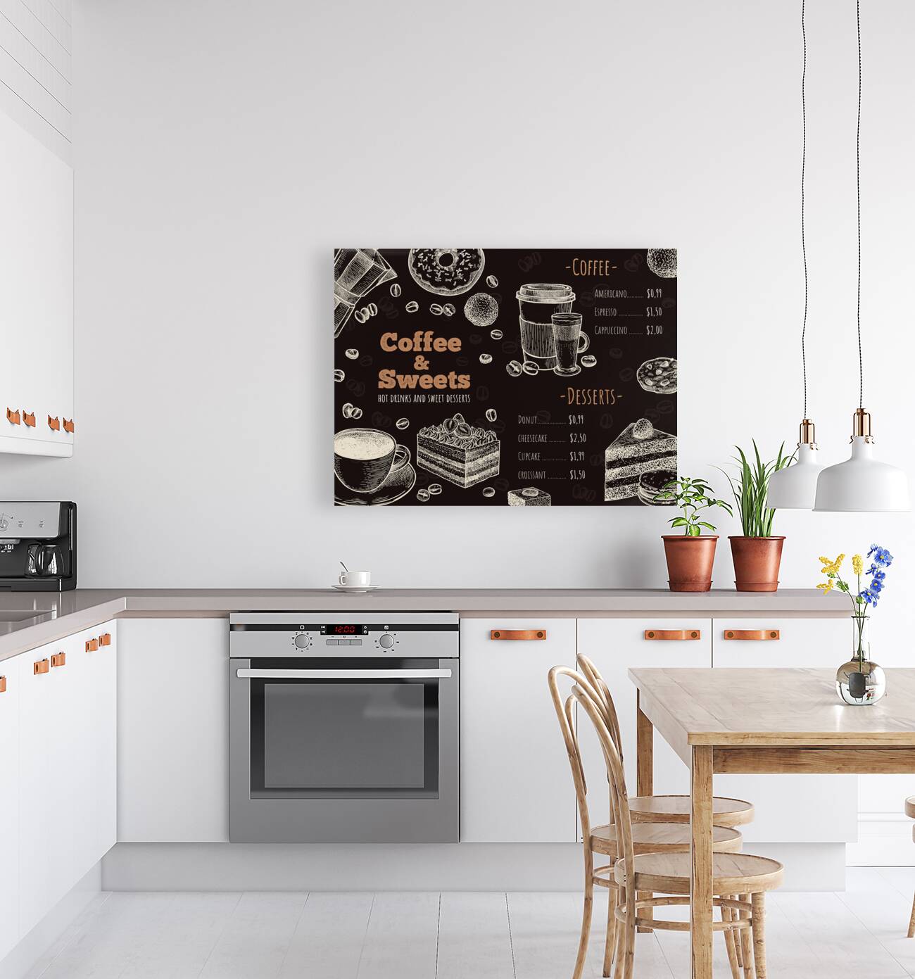 Menu Coffee house Reproduction