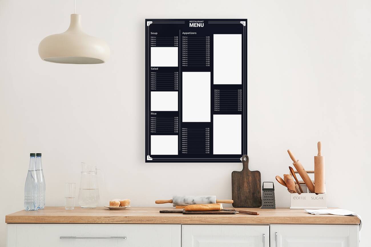 Restaurant Menu. b Reproduction