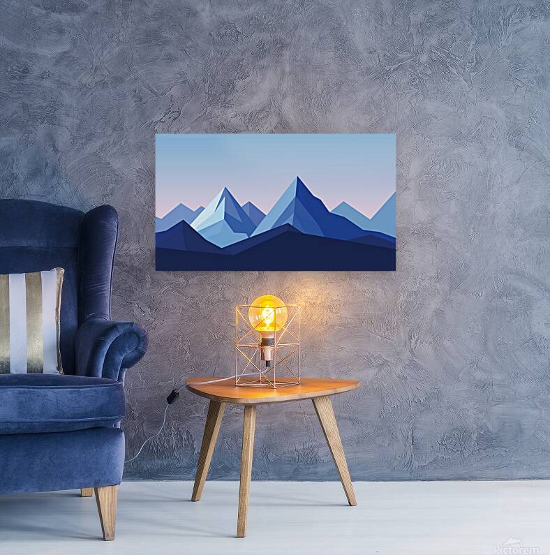 Beautiful mountain landscape Reproduction