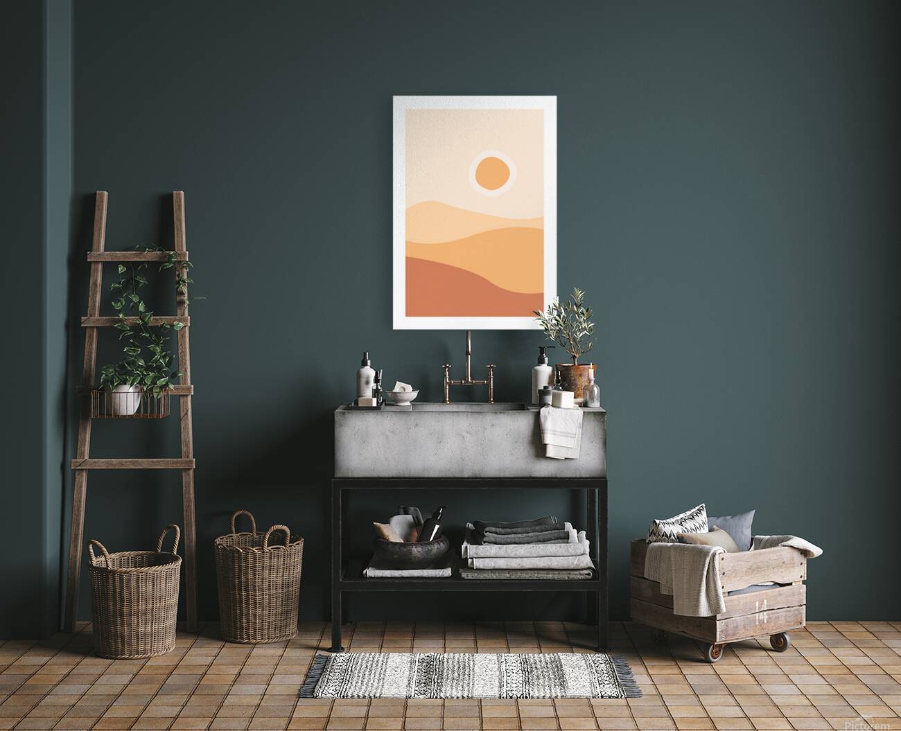  Natural landscape a Reproduction