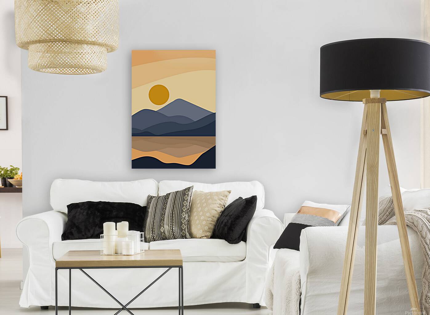  Minimalist landscape b Reproduction