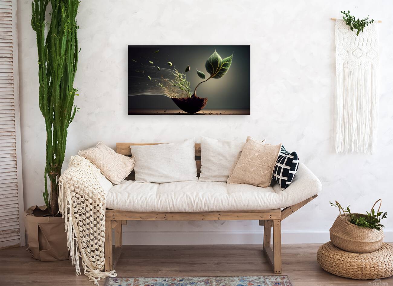 Abstract Leaf and nature Reproduction