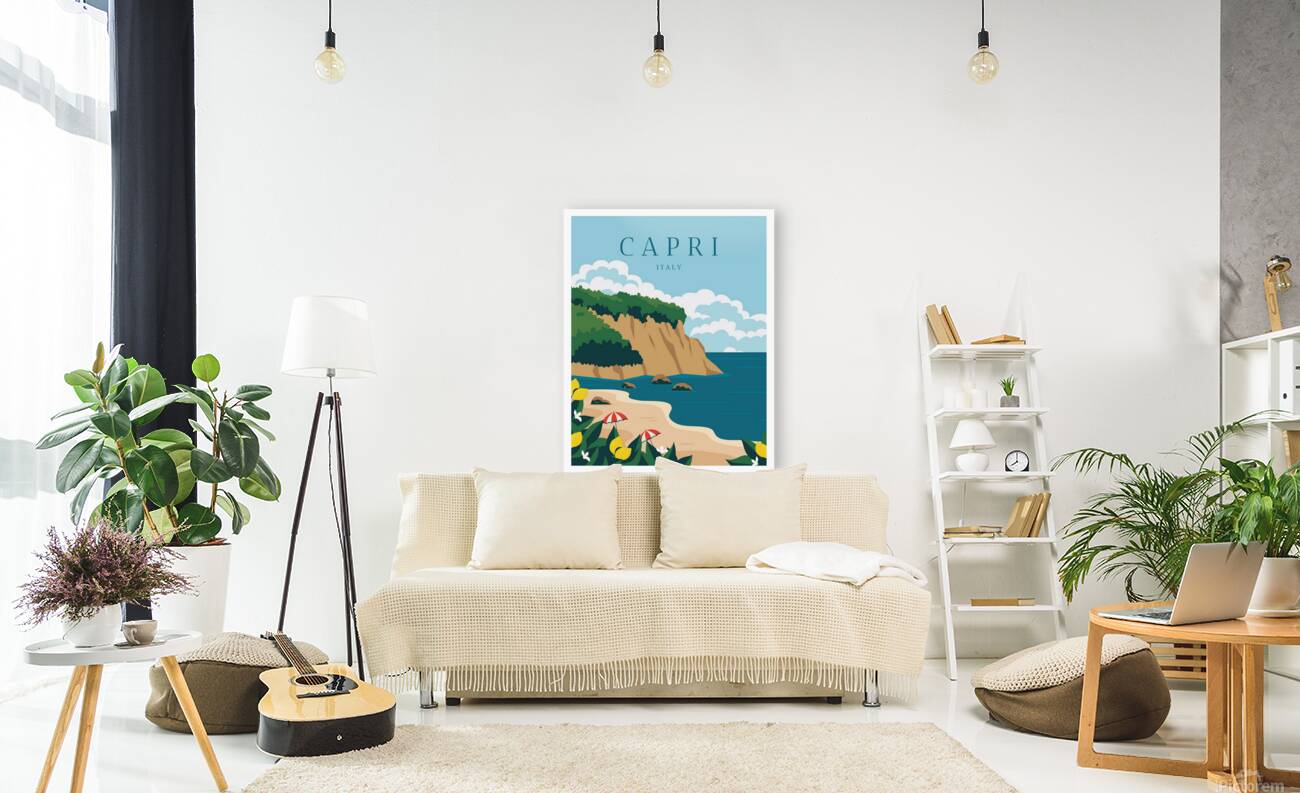 Travel to Capri Italy Reproduction
