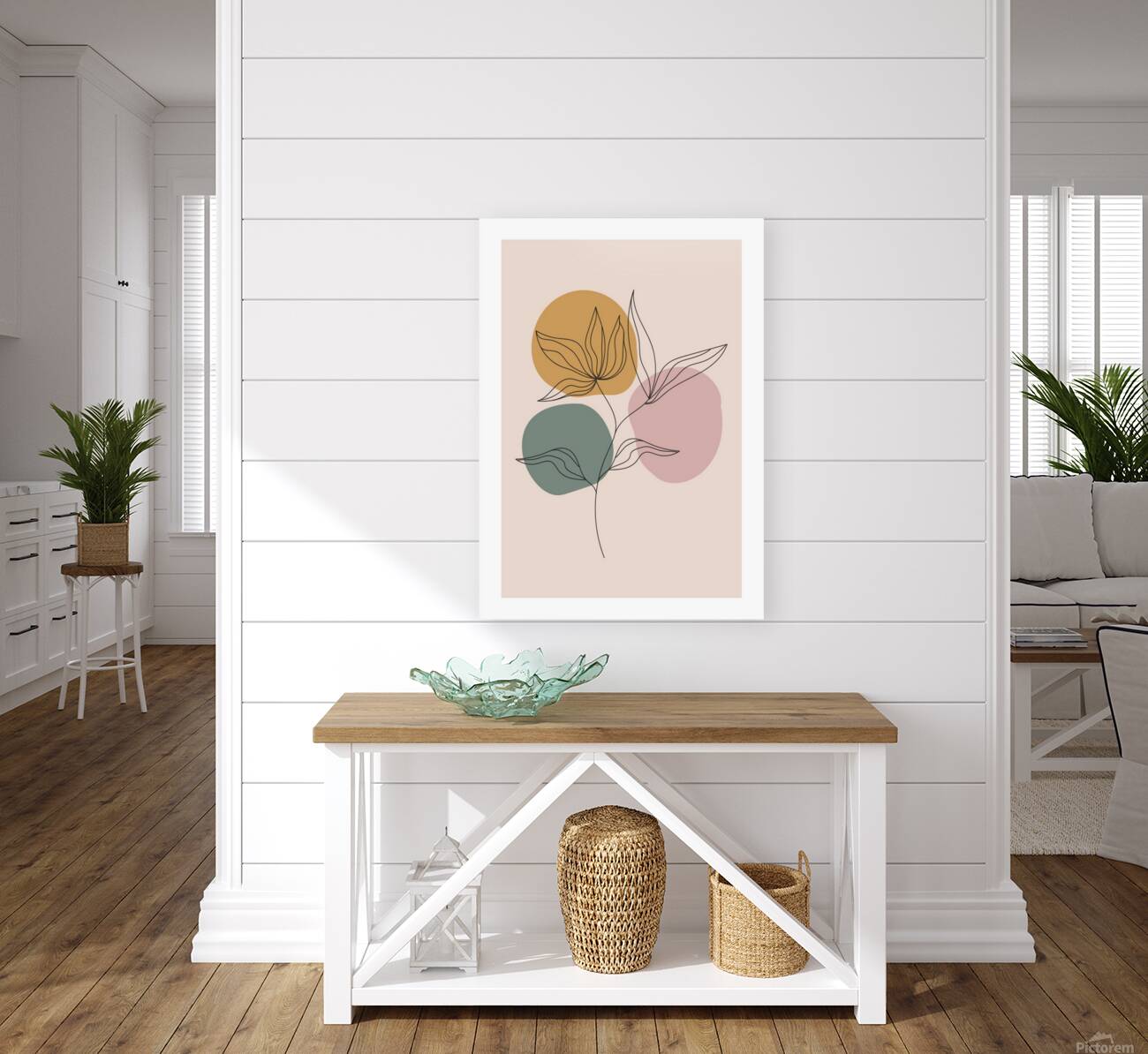 Modern tropical wall c Reproduction