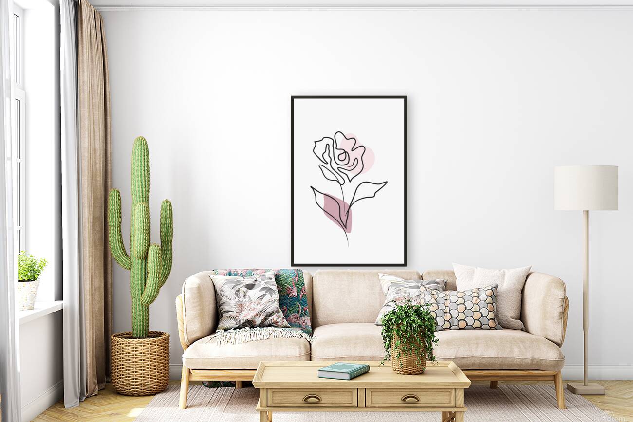 Flower line art.a Reproduction