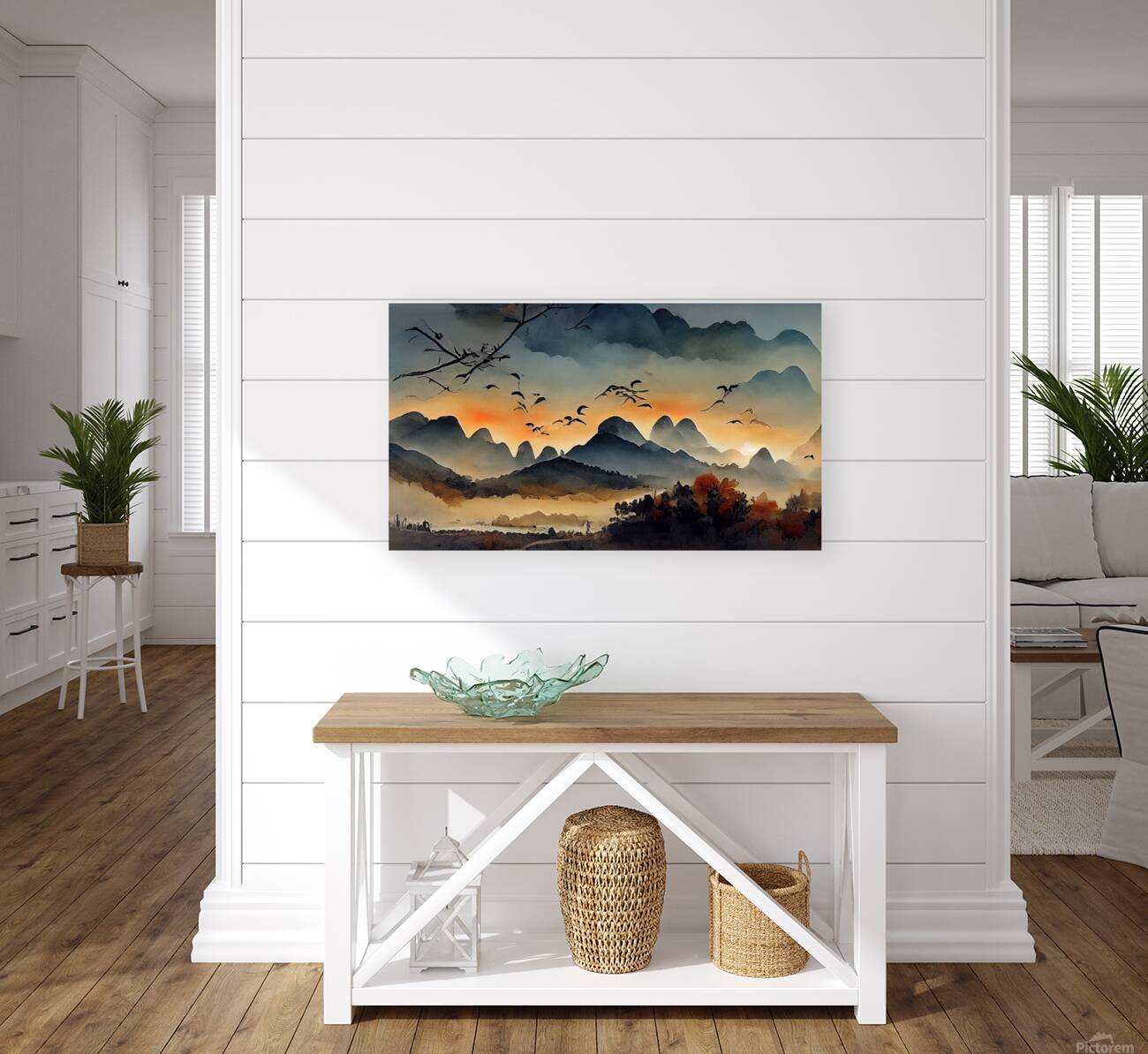 Mountain landscape design Reproduction