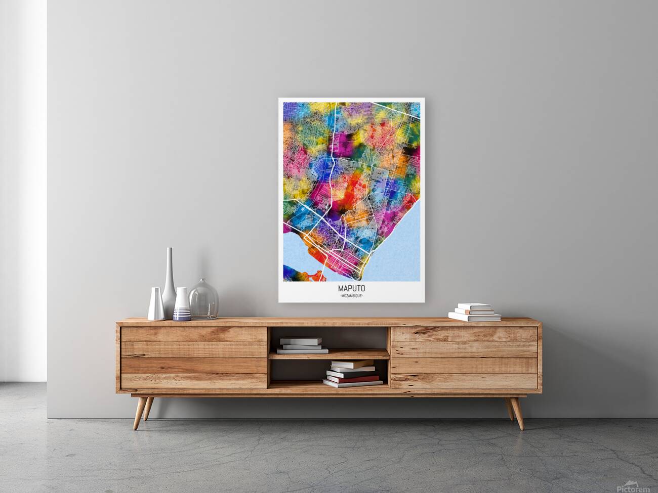 Maputo Mozambique City Map Reproduction