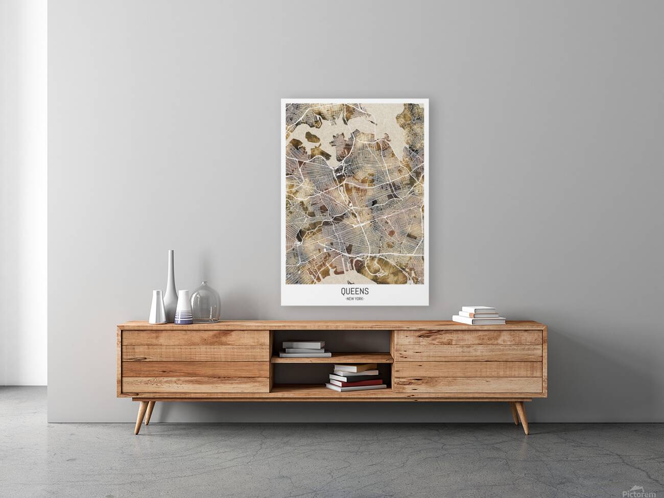 Queens New York Map Reproduction