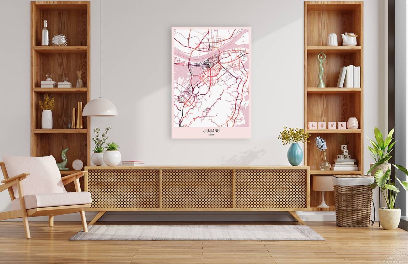 Jiujiang China Map Reproduction