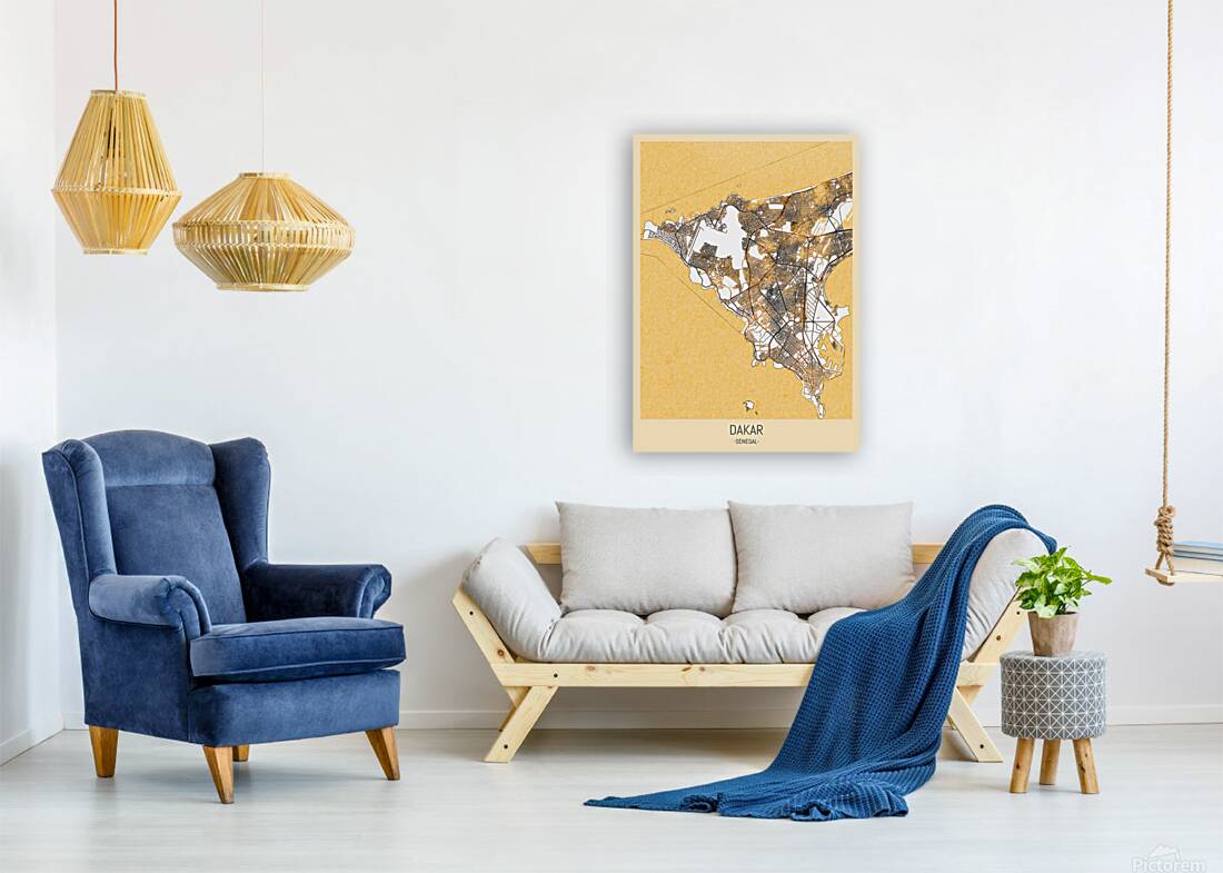 Dakar City Map Reproduction