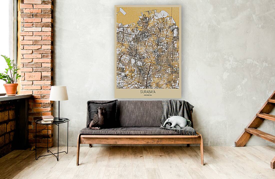 Surabaya City Map Reproduction