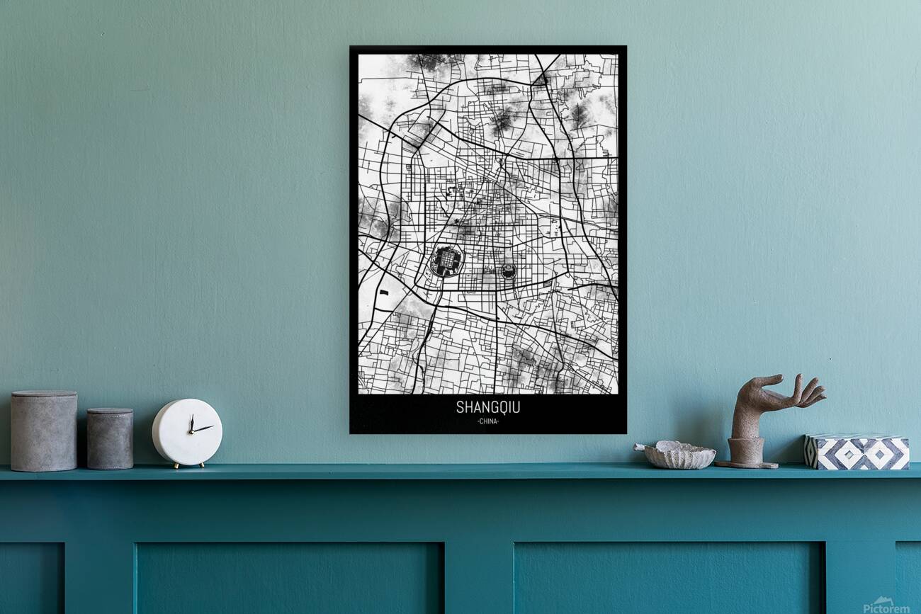 Shangqiu China Map Reproduction