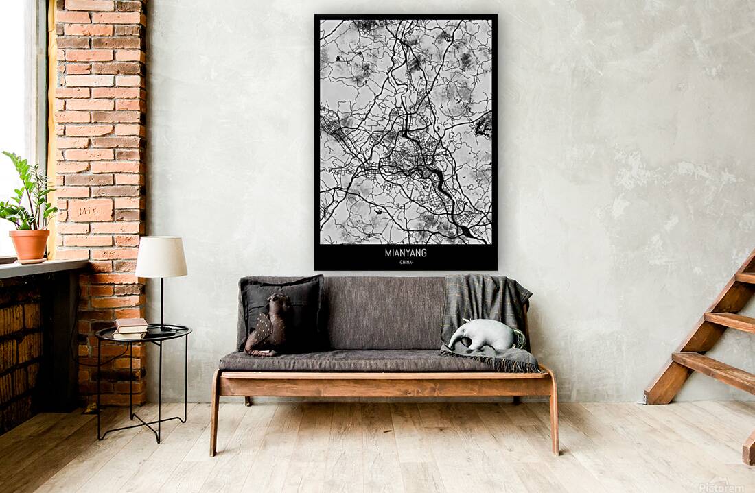 Mianyang China Map Reproduction