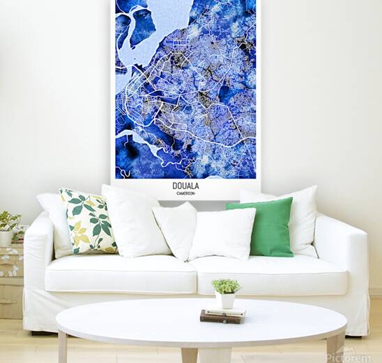 Douala Cameroon City Map Reproduction