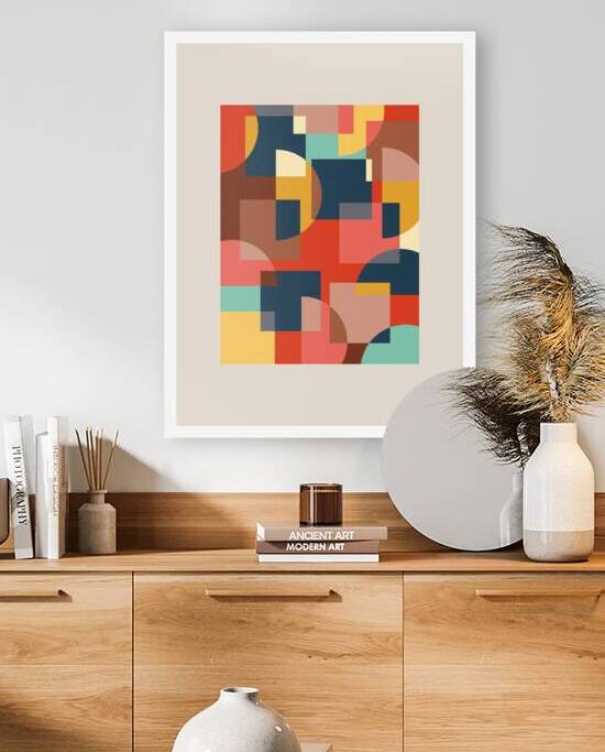 Abstract geometric circle background. a Reproduction