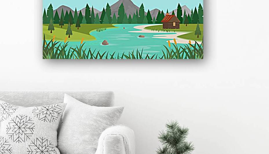 Cartoon forest Reproduction