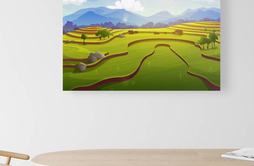 Rice field by Point Art