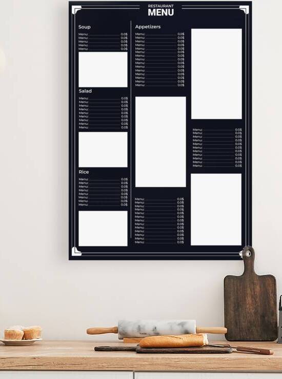 Restaurant Menu. b by Point Art