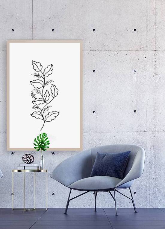 Trendy plant design c Reproduction