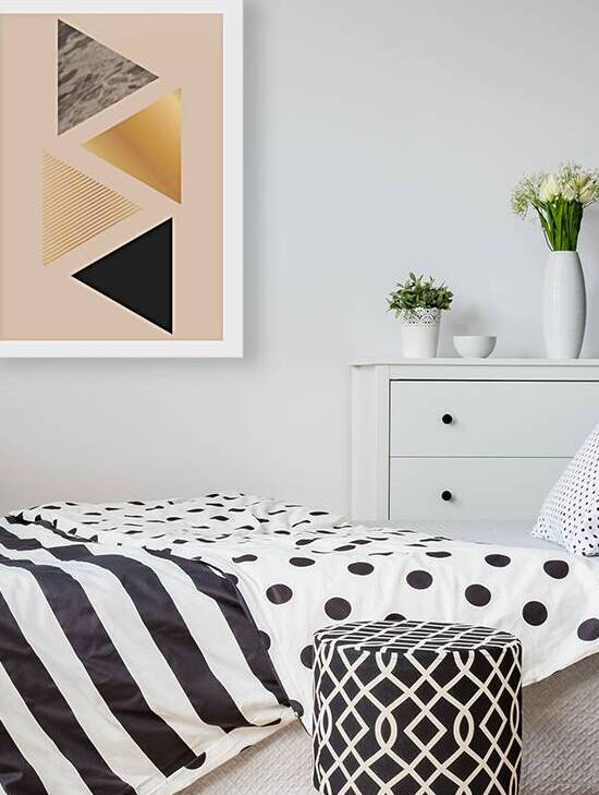 Geometric triangle art b by Point Art