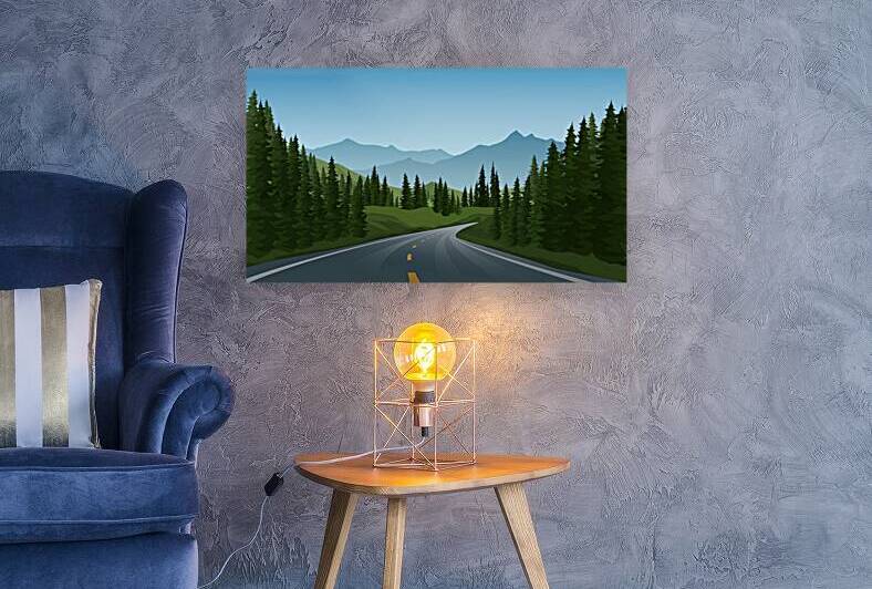 Road in Forest Landscape Reproduction