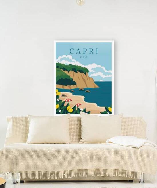 Travel to Capri Italy Reproduction