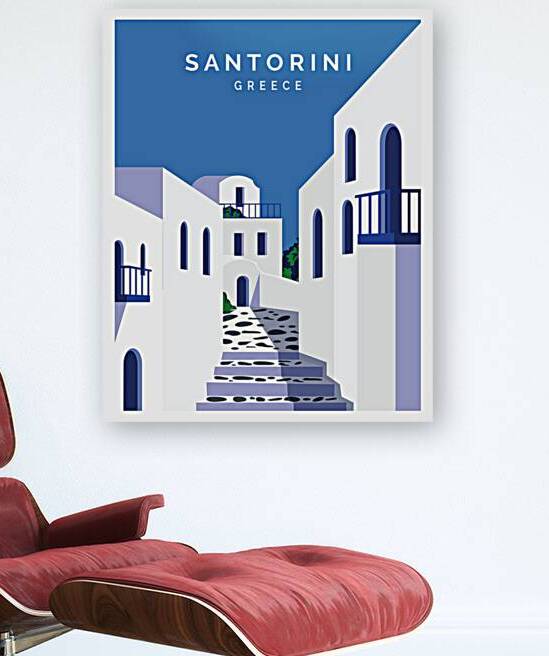Santorini Greece Reproduction