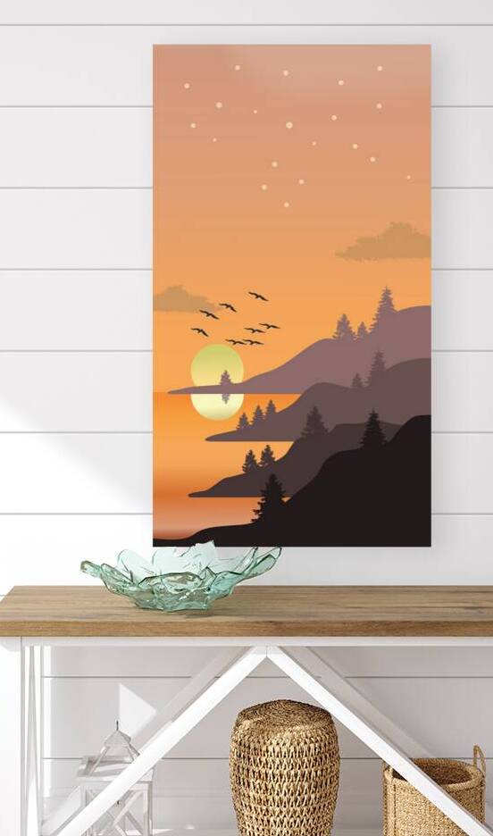 Mountain painting c Reproduction