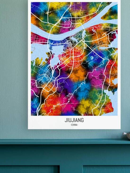 Jiujiang China Map Reproduction