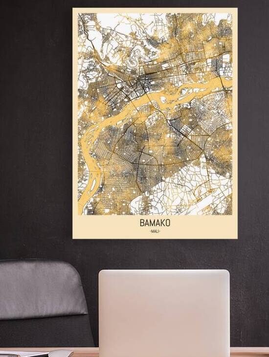 Bamako City Map by Point Art