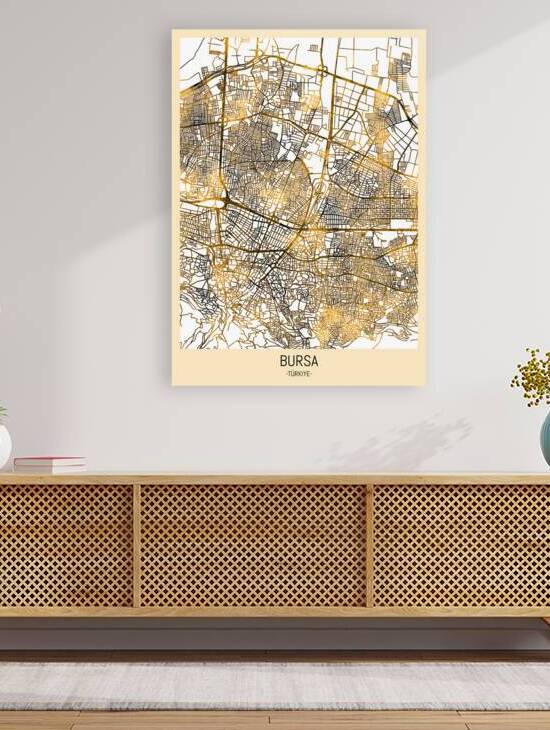 Bursa City Map by Point Art