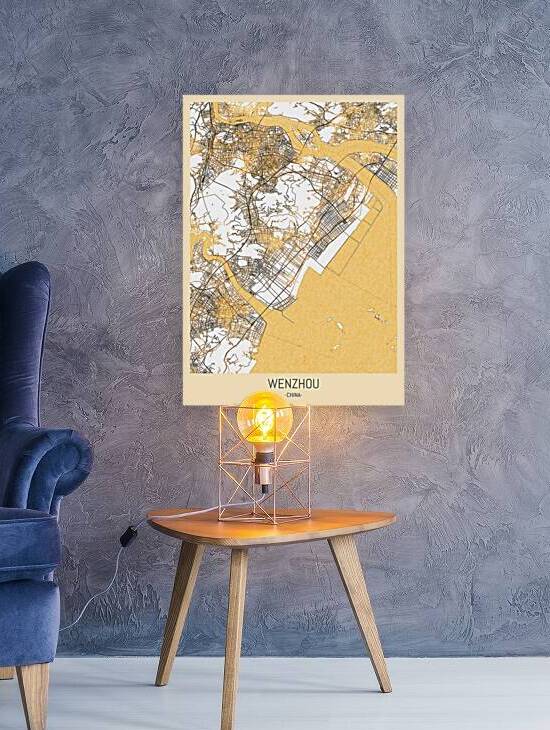 Wenzhou City Map by Point Art