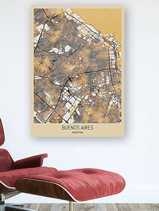 Buenos Aires City Map Reproduction