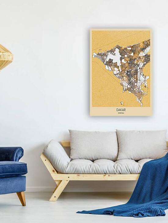 Dakar City Map by Point Art