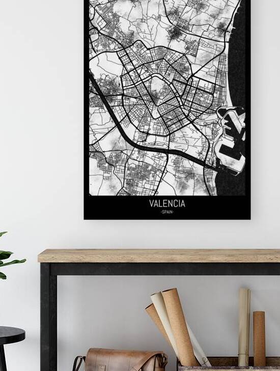 Valencia Spain Map Reproduction