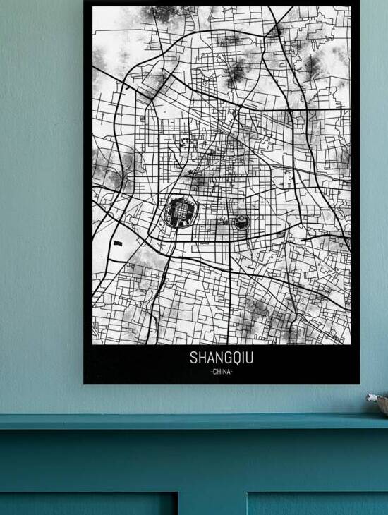 Shangqiu China Map Reproduction
