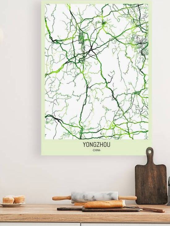 Yongzhou China City Map Reproduction