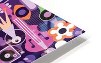Abstract musical background  HD Metal print