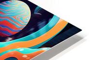 Psychedelic Space banner template HD Metal print