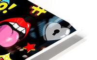 Cards in comic style. b HD Metal print