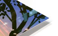 Flat design landscape HD Metal print