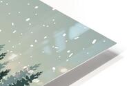 Christmas winter landscape HD Metal print